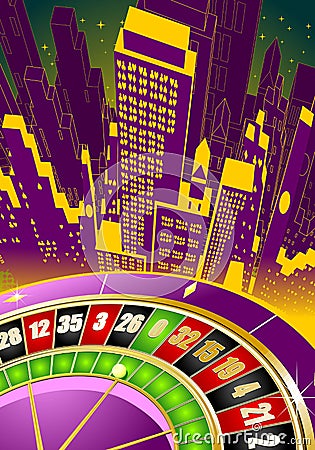 Abstract gambling illustration Cartoon Illustration