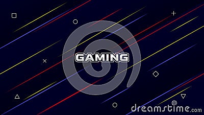 Abstract gaming background with colorful ray modern style Vector Illustration