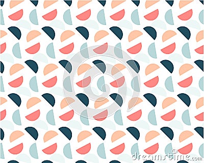 Abstract geometric background of colored circles on a white background Vector Illustration