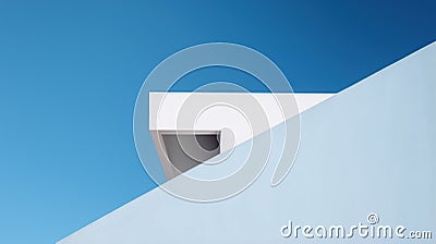 Abstract geometric background, 3d render. Minimalistic design. Generative AI Cartoon Illustration