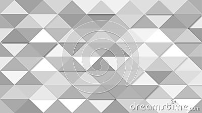 Vector Abstract Geometric Background with Grey Squares and Triangles Pattern Stock Photo