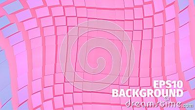 Abstract geometric background. Grid of boxes. Angular shape Stock Photo