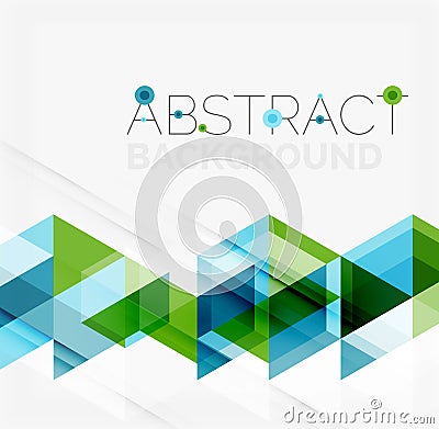 Abstract geometric background. Modern overlapping Vector Illustration