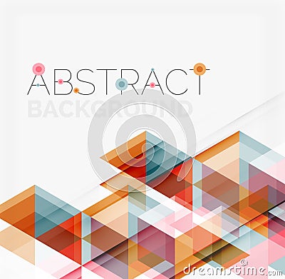 Abstract geometric background. Modern overlapping Vector Illustration