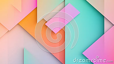 Abstract geometric background with overlapping colorful triangles. Stock Photo