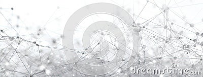 Abstract geometric background. Plexus mesh backdrop. Stock Photo