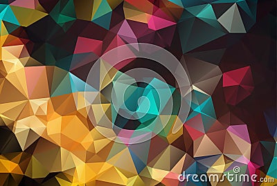 Abstract geometric background with polygons. Info graphics composition with geometric shapes.Retro label design. Vector Illustration