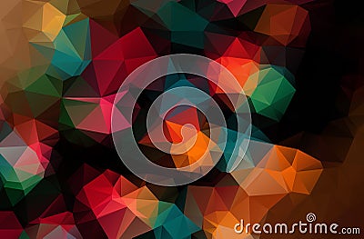 Abstract geometric background with polygons. Info graphics composition with geometric shapes.Retro label design. Vector Illustration