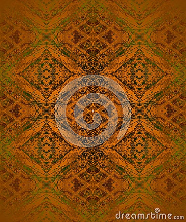 Seamless diamond pattern coppery brown Stock Photo