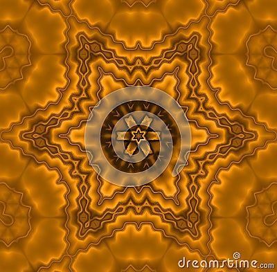 Seamless regular star pattern brown metallic shining Stock Photo