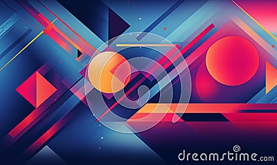 Abstract geometric background with space for text. Stock Photo