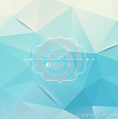 Abstract geometric blue background Vector Illustration