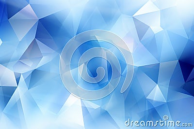 Abstract geometric blue and light blue textured background with intricate white patterns Stock Photo