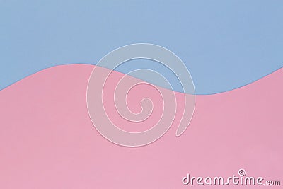 Abstract geometric bright double pastel color paper background. Stock Photo