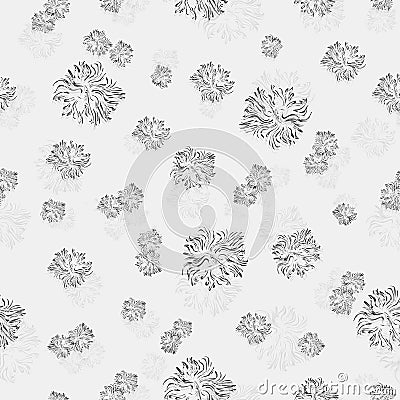 Abstract geometric seamless pattern of white circles. vector shapes for textile design, printing Vector Illustration