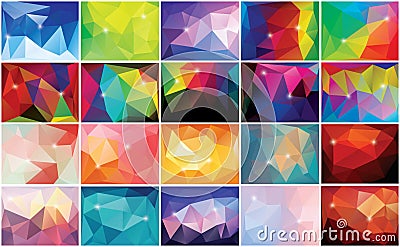 Abstract geometric colorful background, pattern design Vector Illustration