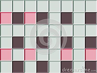 Abstract Geometric Colorful vintage Bright ceramic small squared tiles seamless concept background Stock Photo