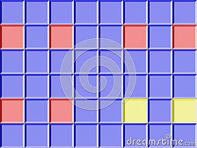 Abstract Geometric Colorful vintage Bright ceramic small squared tiles seamless concept background Stock Photo