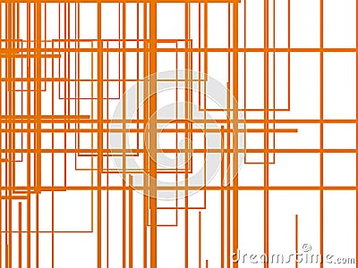 Orange structure over white background Stock Photo