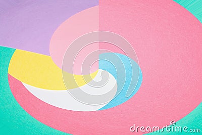 Abstract geometric curving shapes background Stock Photo