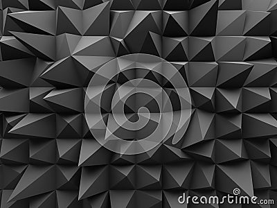 Abstract Geometric Dark 3d Background Stock Photo