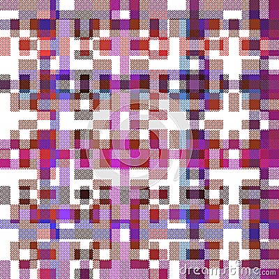 Abstract geometric digitally rendered cubist pattern Stock Photo