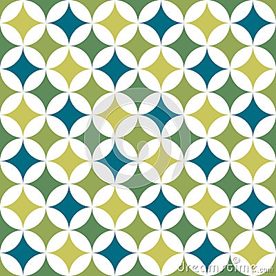 Abstract geometric graphic pattern green color tone background Vector Illustration