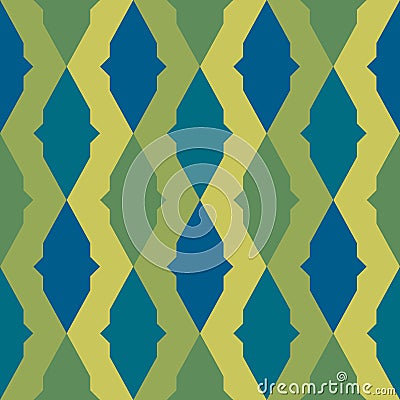 Abstract geometric graphic pattern green color tone background Vector Illustration