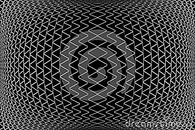 Abstract geometric halftone pattern in 3D convex shape Vector Illustration
