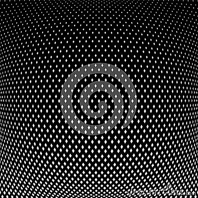 Abstract geometric halftone pattern in 3D convex spherical shape Vector Illustration