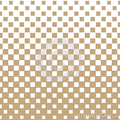 Abstract geometric hipster fashion halftone gold square pattern Vector Illustration
