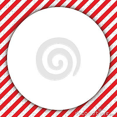 Abstract geometric lines, with a diagonal red and white, with a circle. Vector illustration Cartoon Illustration