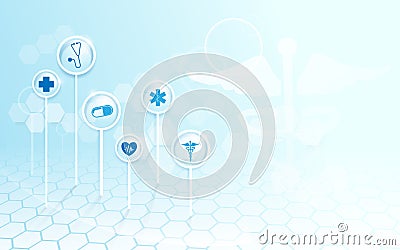 Abstract geometric modern background. Medicine and science concept background Vector Illustration