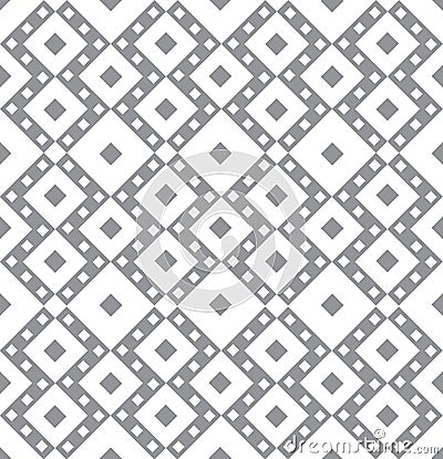 Abstract geometric ornament. Tile square shape seamless pattern. Geometrical ornamental backgrop Stock Photo