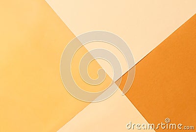 Abstract geometric paper background. Pale yellow trend colors. Stock Photo