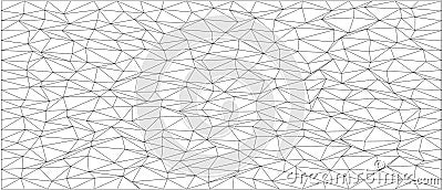 Abstract geometric pattern with chaotic triangular lines for modern design Vector Illustration