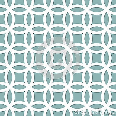 Abstract geometric pattern with circles. Template for grids, gratings and panels. Seamlessly repeating vector pattern Vector Illustration