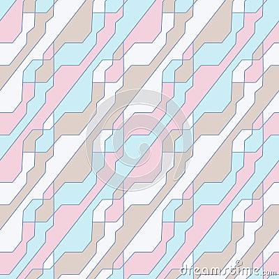 Abstract geometric pattern with intersecting thin lines. Seamless linear rapport vector background. Vector Illustration