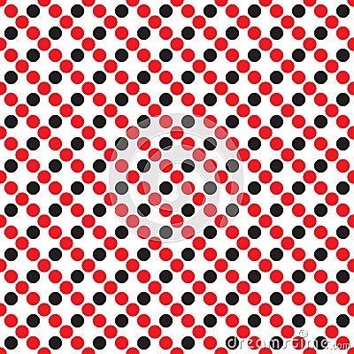 Abstract geometric pattern. A seamless background. Black, red and white texture. Vector Illustration