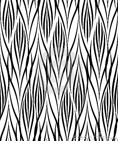 Abstract geometric pattern. Seamless line black and white ornament. Ornamental stylish background. Abstract curly tile texture Stock Photo