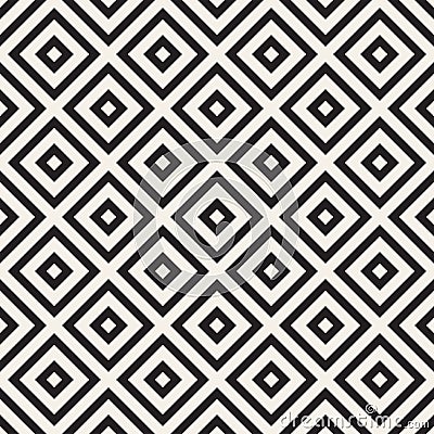 Abstract geometric pattern with stripes, lines. Seamless vector ackground. Black and white lattice texture. Vector Illustration