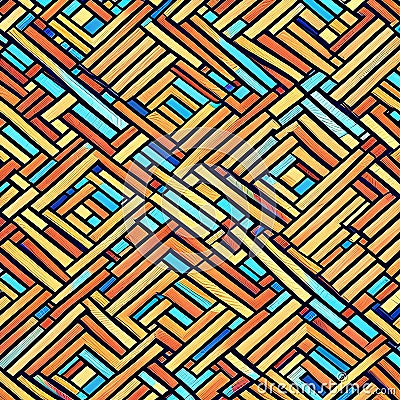 1486 Abstract Geometric Patterns: A modern and captivating background featuring abstract geometric patterns in bold and contrast Stock Photo