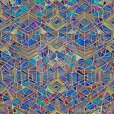 1486 Abstract Geometric Patterns: A modern and captivating background featuring abstract geometric patterns in bold and contrast Stock Photo