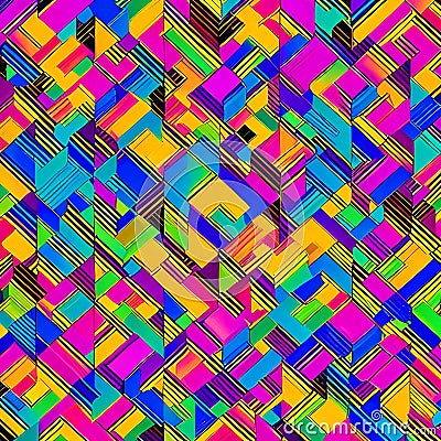 1144 Abstract Geometric Patterns: A vibrant and dynamic background featuring abstract geometric patterns in bold and captivating Stock Photo