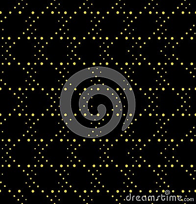 Abstract geometric polka dot seamless vector pattern. Vector Illustration