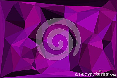 Abstract geometric polygonal background in vibrant pink and purple tones featuring sharp angular shapes and dynamic facets for a Stock Photo