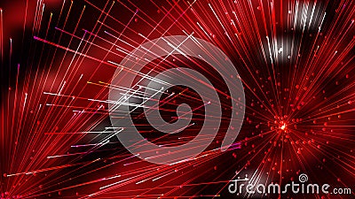 Abstract Geometric Random Irregular Lines Red and Black Background Illustrator Stock Photo