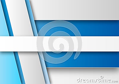Abstract White, Grey and Blue Geometric Background Stock Photo