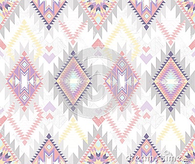 Abstract geometric seamless aztec pattern Vector Illustration