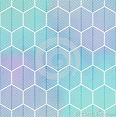 Abstract geometric seamless hexagon pattern. Stock Photo